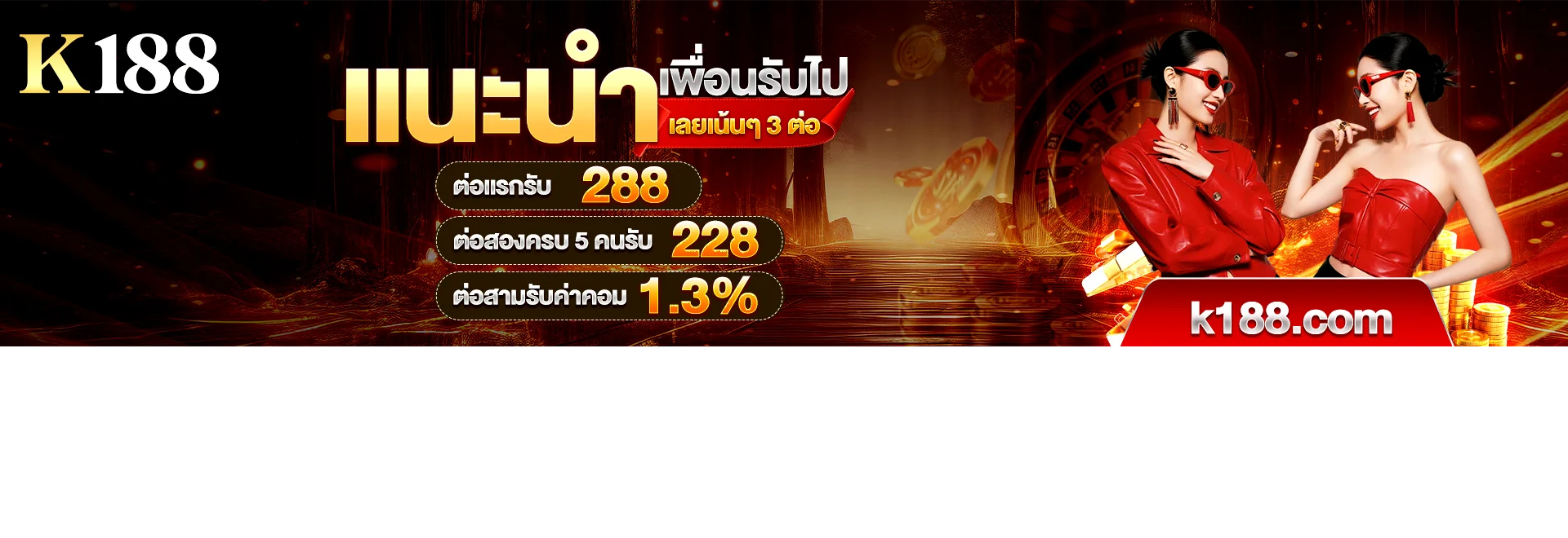 หน้าเข้าสู่ระบบ K188 พร้อมช่องกรอกยูสเซอร์และรหัสผ่าน